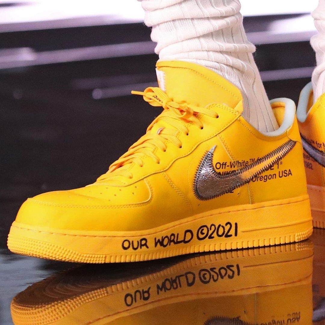 Are You Ready For The Off-White x Nike Air Force 1 University Gold? •