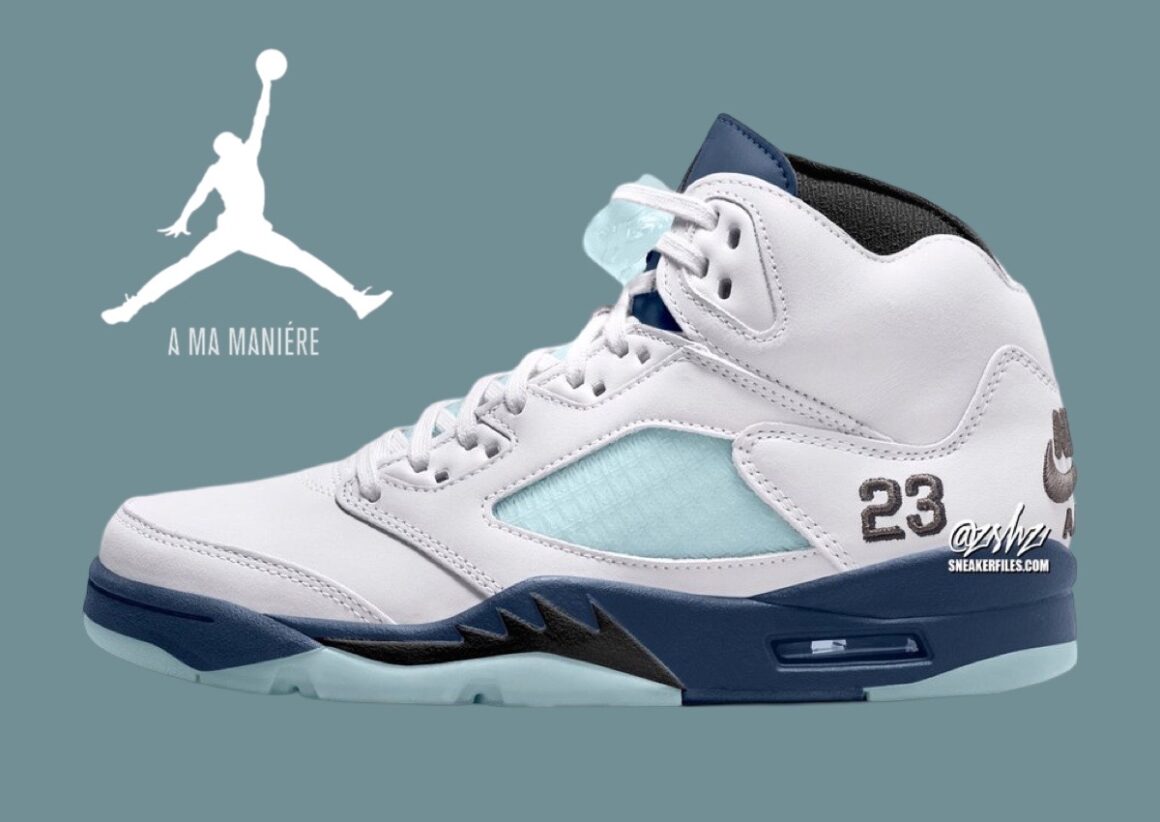 A Ma Maniere x Air Jordan 5 Diffused-Blue 2025 Lateral