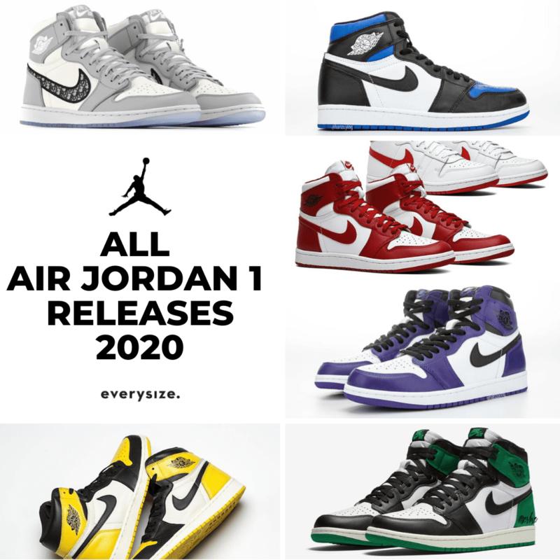 air jordan 1 release 2020