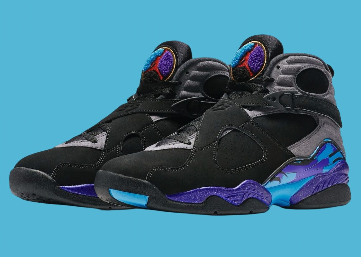 Air Jordan 8 OG Aqua 305381-006 Lateral