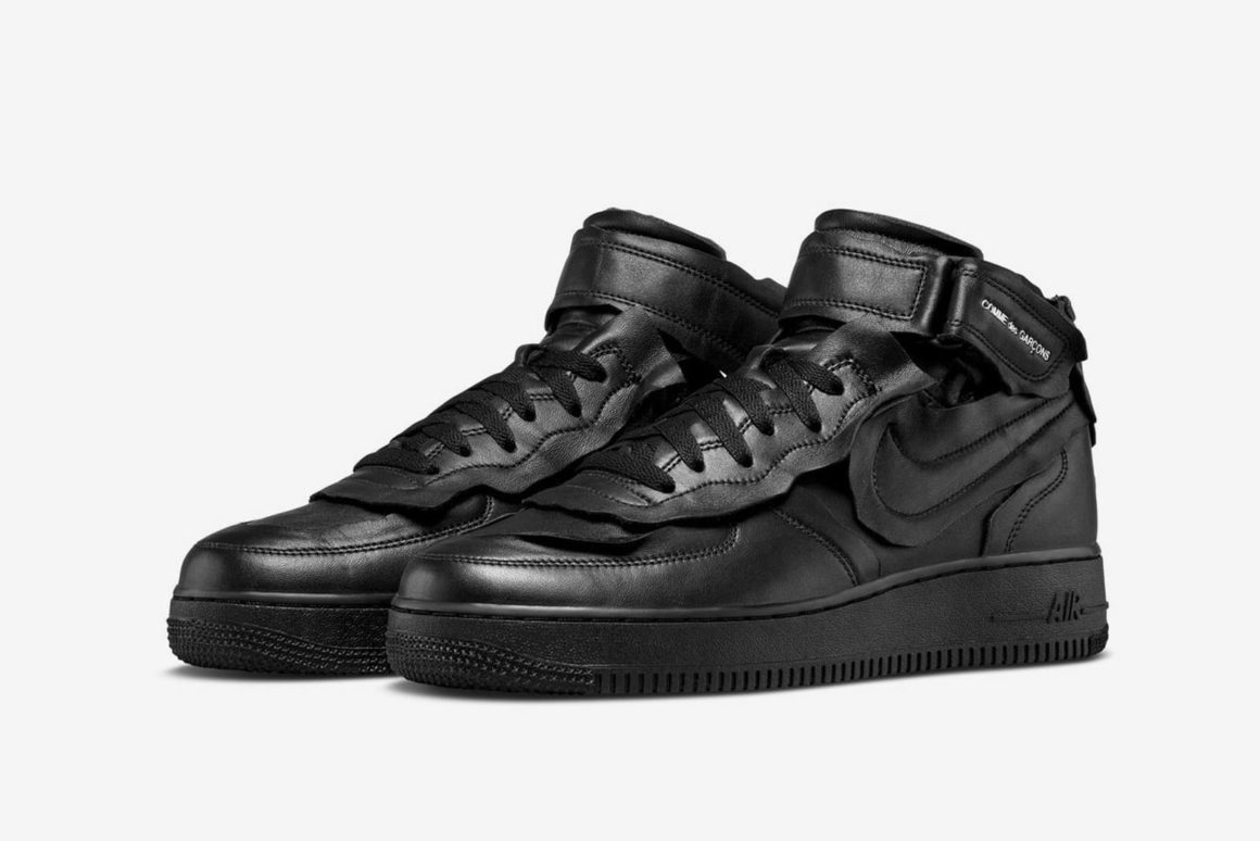 Comme des Garcons x free nike Air Force 1 Mid DC3601 001 1160x774