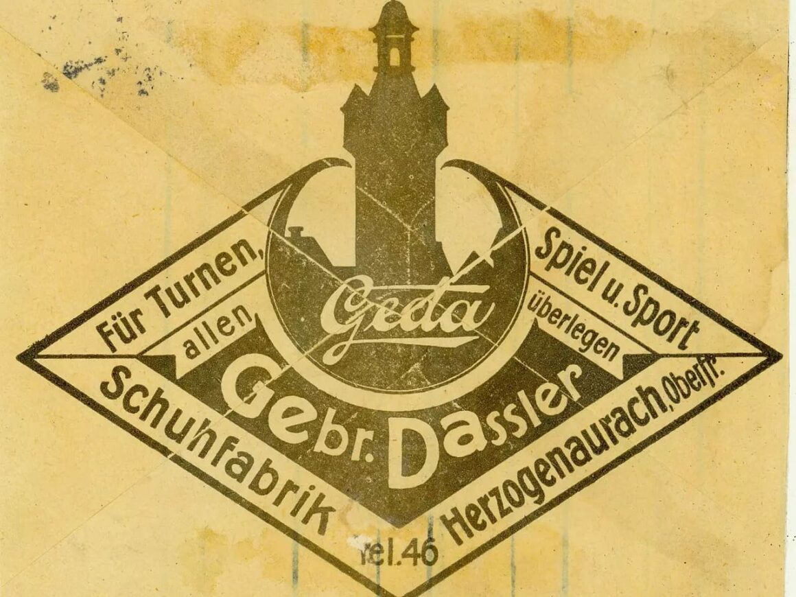 Gebrüder Dassler Geda Logo Briefumschlag