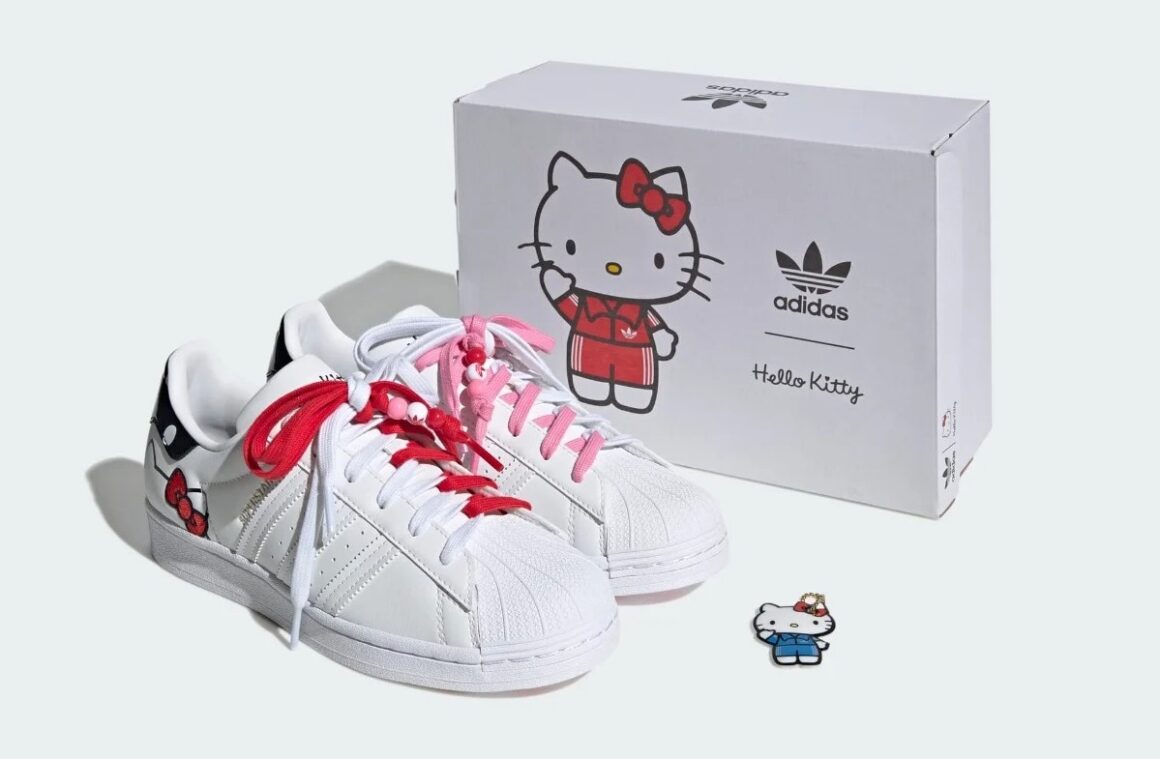 Hello KItty x puaro adidas Superstar GW7168 Full Package Box Shoes