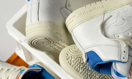 KangaRoos Game Hi Lace Up 602004-0703 FW24 White Blue Details Titel