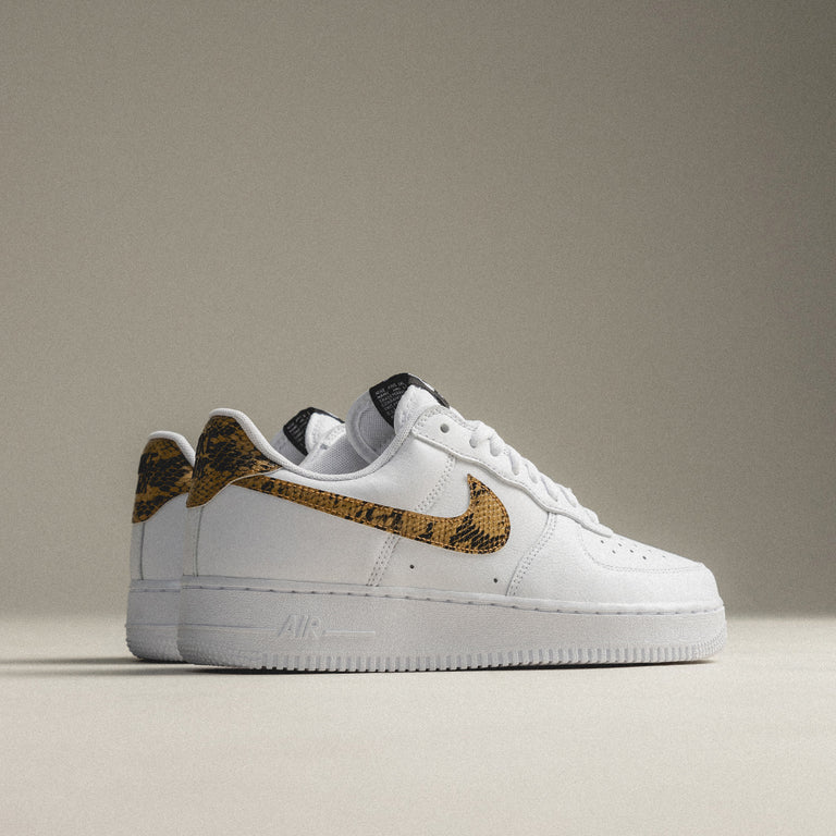 Nike Air Force 1 Low AO1635-100 Ivory Snake Heel Detail