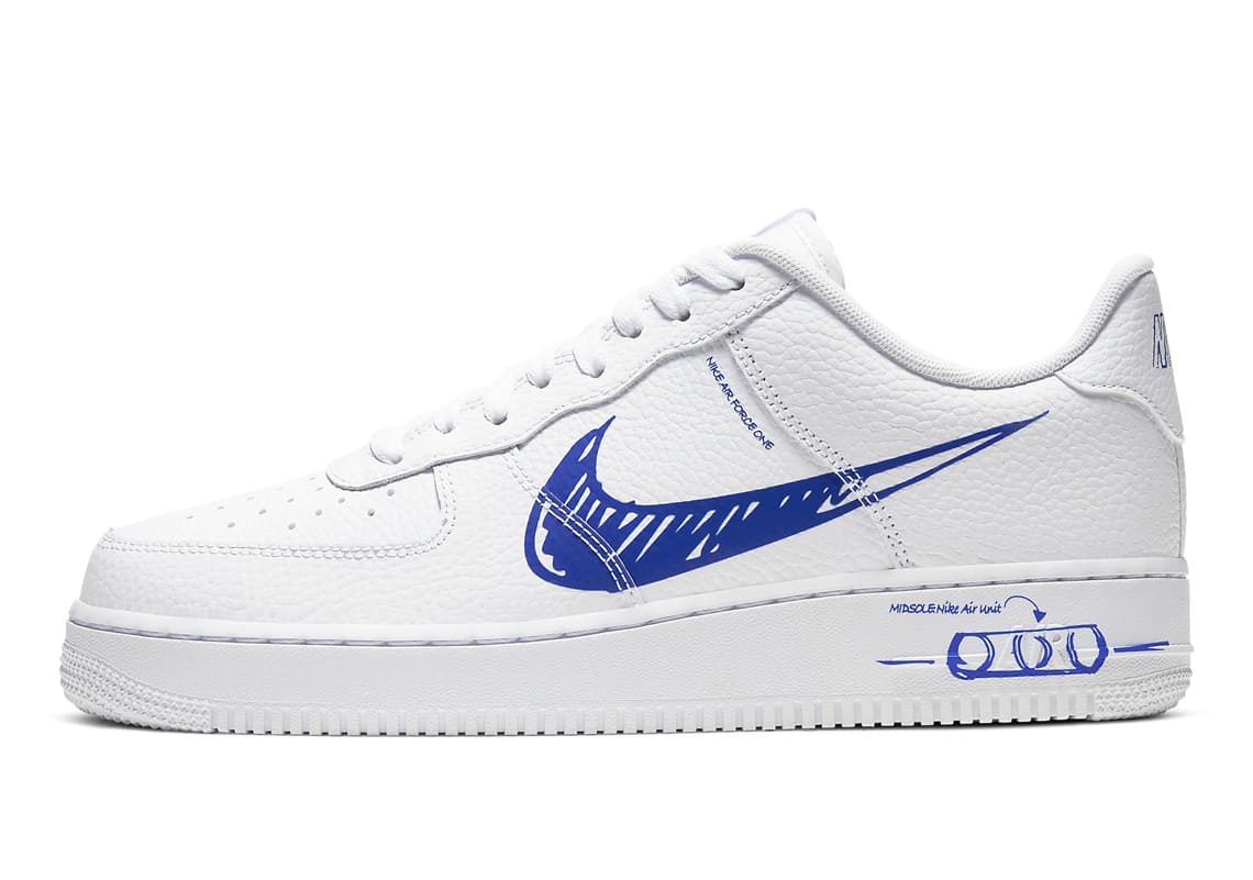 Nike Air Force 1 Low Scribble Schematic Sketch CW7581 100 Release 03 1