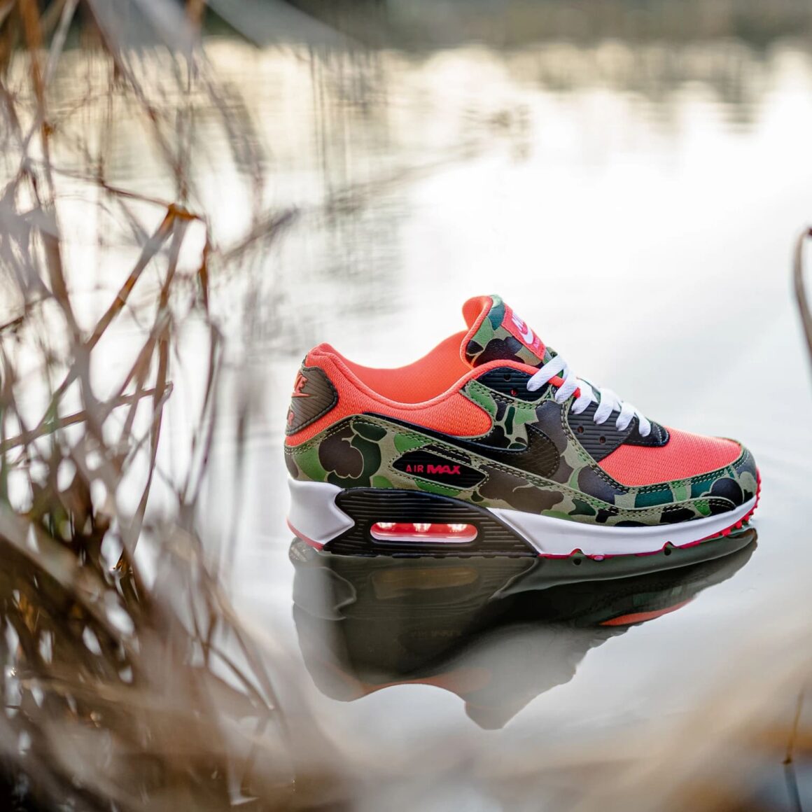 Nike Air Max 90 Reverse Duck Camo CW6024-600 Full Shoes See