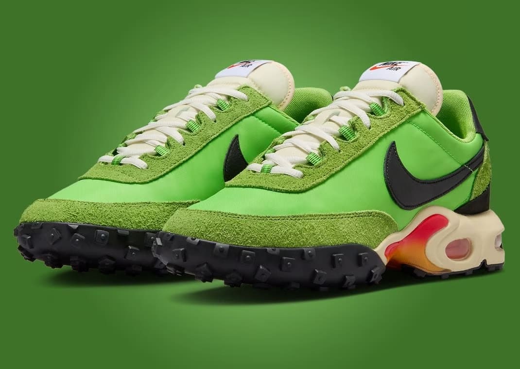 Nike Air Max Waffle SP „Action Green“ FV6946-301 Toebox