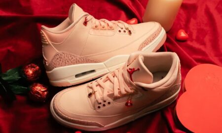 Nike Wmns Air Jordan 3 Retro Treat Yourself Valentine Washed Coral Gym Red Sail HJ0178-600 Hearts Titel