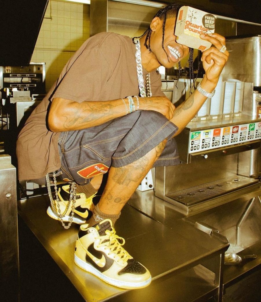 Travis Scott Wu-Tang Dunk High on Feet