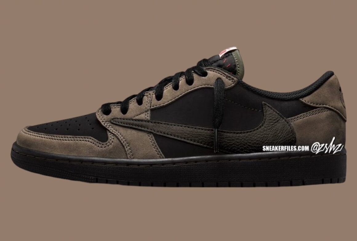 Travis-Scott x Air-Jordan 1 Low OG Velvet-Brown DM7866-202 Lateral