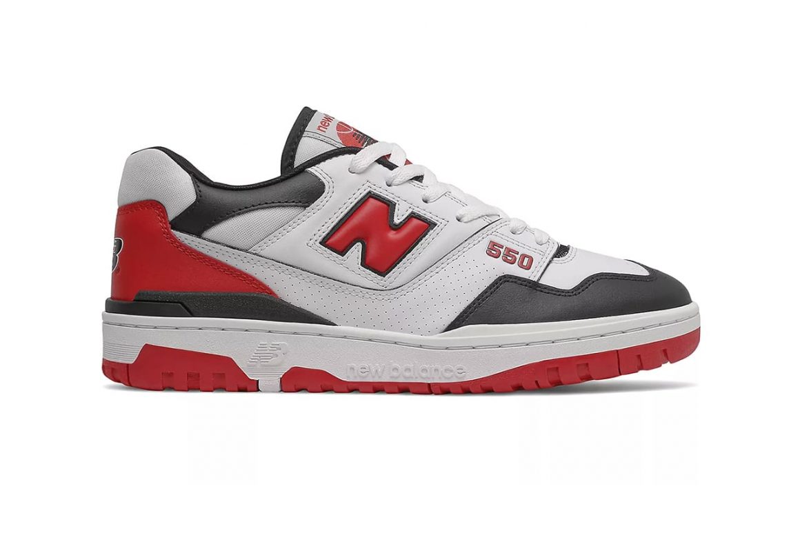New Balance 550 Team Red BB550HR1 Lateral