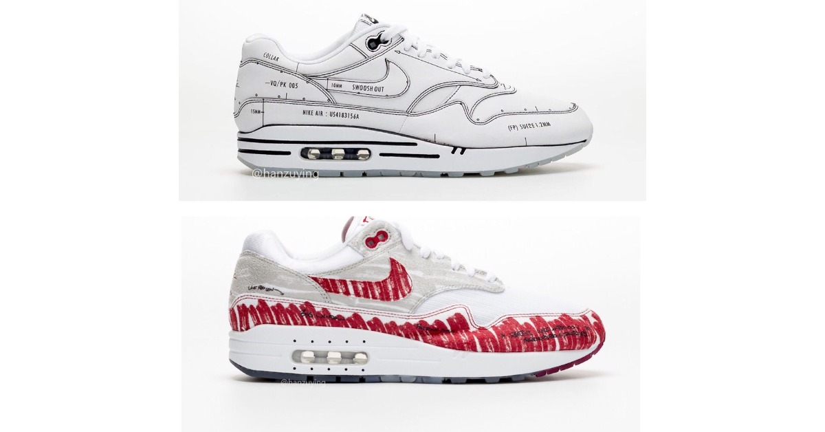nike air max 1 sketch and schematic not for resale